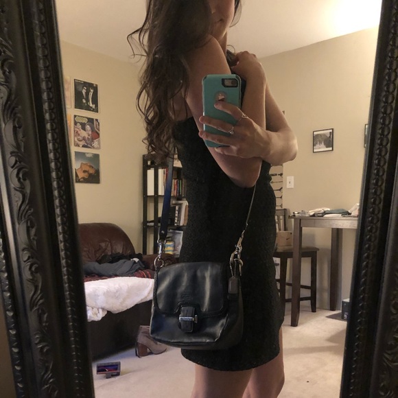 Black Authentic Leather Coach Purse - Picture 3 of 8